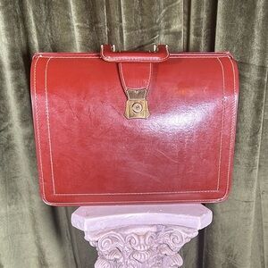 Vintage 1950's Tower Leather Lawyer/Doctor's Briefcase
